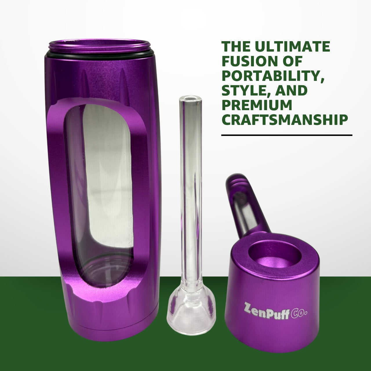 ZenPuff Luxury Aluminum/Glass Water Bottle