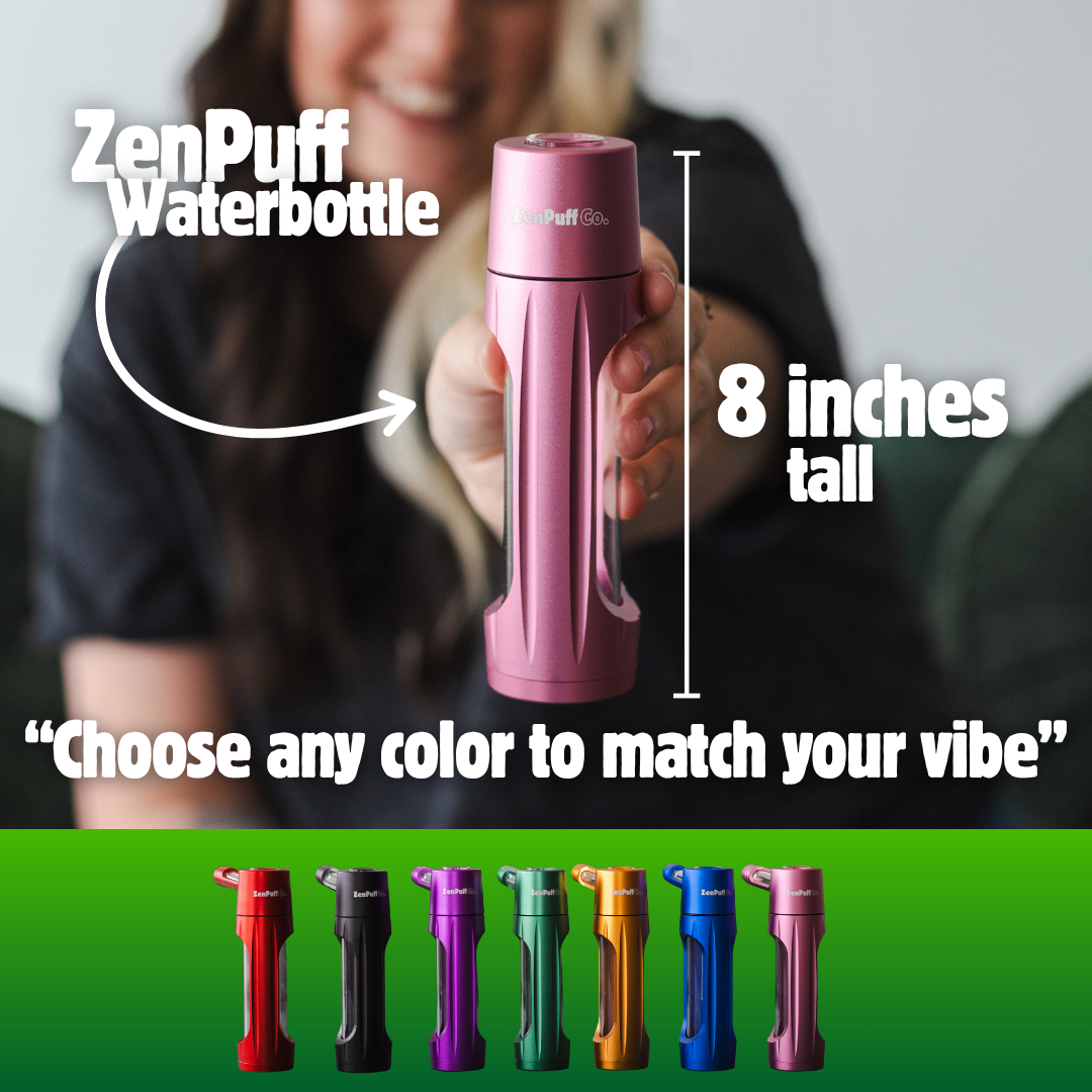 ZenPuff Luxury Aluminum/Glass Water Bottle